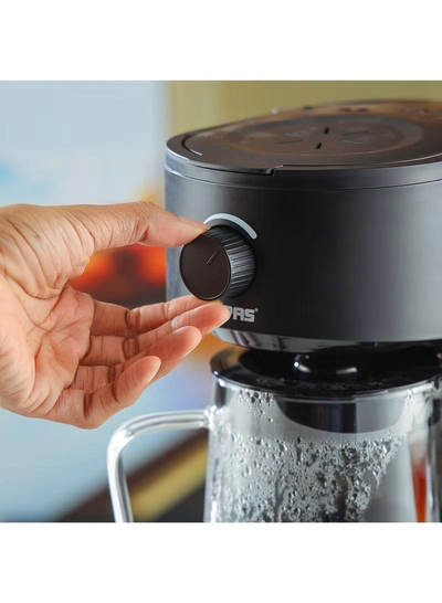 GEEPAS Ice Tea/ Coffee Maker, With Permanent Nylon Filter, GCM41516 | Ice Tea Maker with Infusion Pitcher for Hot/Cold Water | Iced Coffee Maker for Ground Coffee with Brew Strength Selector 2.5 L 700 W GCM41516 Black-6