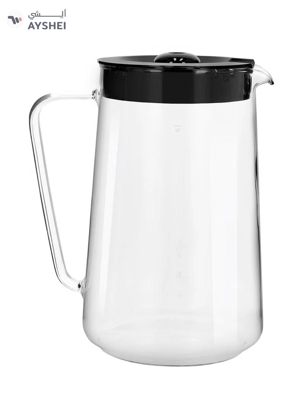 GEEPAS Ice Tea/ Coffee Maker, With Permanent Nylon Filter, GCM41516 | Ice Tea Maker with Infusion Pitcher for Hot/Cold Water | Iced Coffee Maker for Ground Coffee with Brew Strength Selector 2.5 L 700 W GCM41516 Black