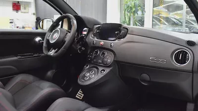 AED 1,170 EMi at 0% DP | Abarth 595 Convertible Competizione ( 2022 Model ) in White Color GCC Specs-11