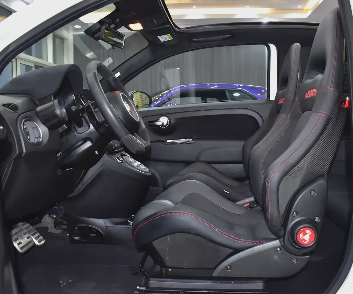 AED 1,170 EMi at 0% DP | Abarth 595 Convertible Competizione ( 2022 Model ) in White Color GCC Specs-9-9