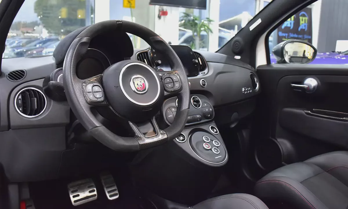 AED 1,170 EMi at 0% DP | Abarth 595 Convertible Competizione ( 2022 Model ) in White Color GCC Specs-10-10