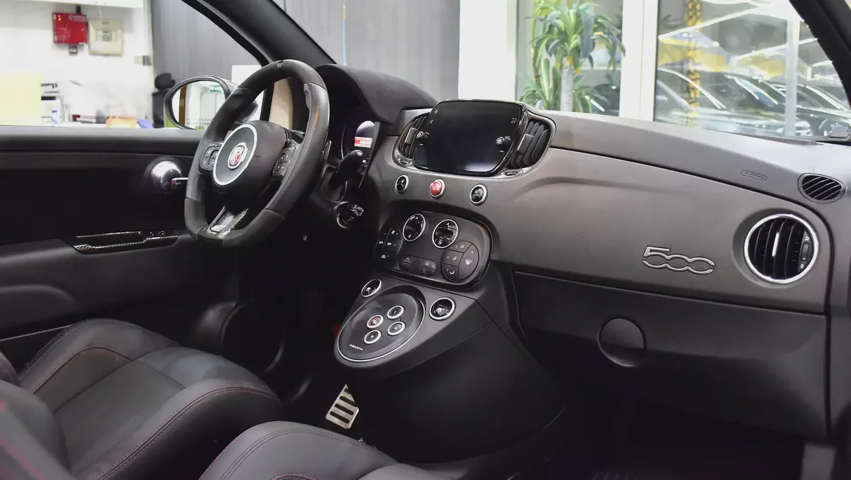 AED 1,170 EMi at 0% DP | Abarth 595 Convertible Competizione ( 2022 Model ) in White Color GCC Specs-11-11