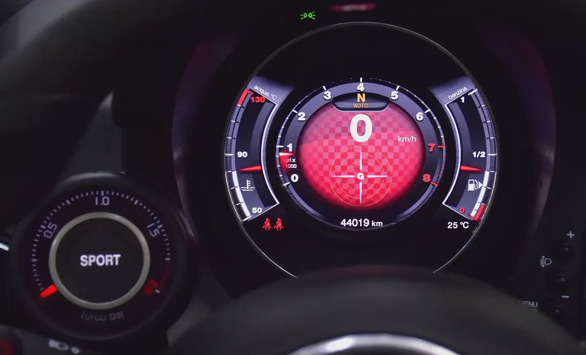 AED 1,170 EMi at 0% DP | Abarth 595 Convertible Competizione ( 2022 Model ) in White Color GCC Specs-12-12