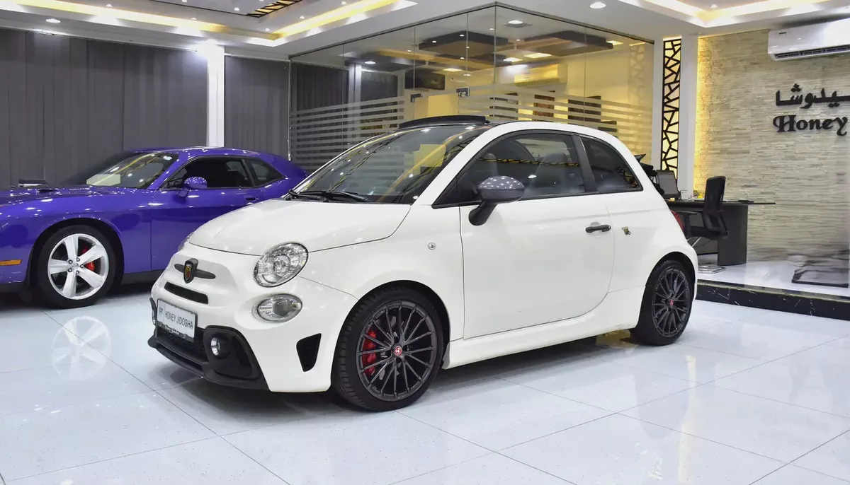 AED 1,170 EMi at 0% DP | Abarth 595 Convertible Competizione ( 2022 Model ) in White Color GCC Specs-1-1