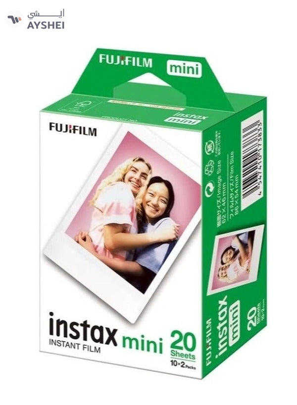 FUJIFILM 20 Sheets Instax Mini Instant Film White