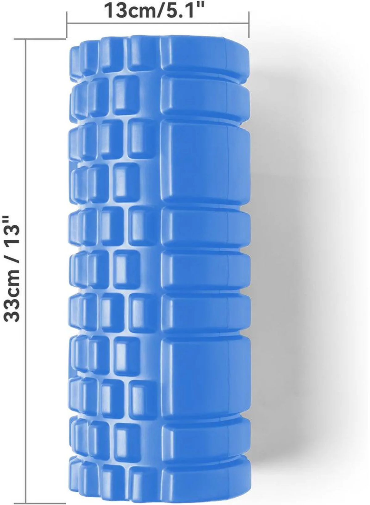 EVA Foam Roller for Yoga & Deep Tissue Massage | High-Density Muscle Recovery Roller for Stretching, Pilates, and Physiotherapy | Blue-1-1