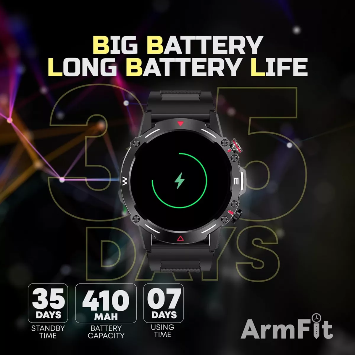 Armfit HULK Smart watch with AMOLED Always On Display Smart watches for men-2-2