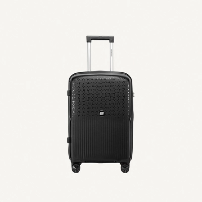 British Tourister 3 Piece Polypropylene Hard Side Spinner Luggage Trolley Set 20/24/28 Inch - Black-3