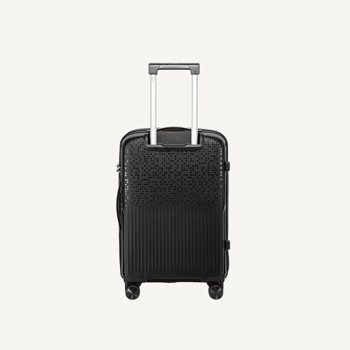 British Tourister 3 Piece Polypropylene Hard Side Spinner Luggage Trolley Set 20/24/28 Inch - Black-1-1