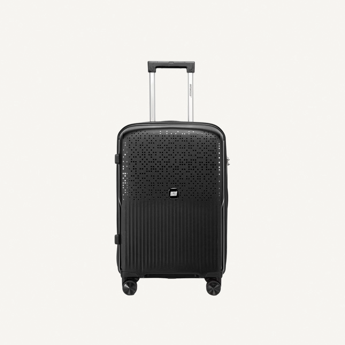 British Tourister 3 Piece Polypropylene Hard Side Spinner Luggage Trolley Set 20/24/28 Inch - Black-3-3