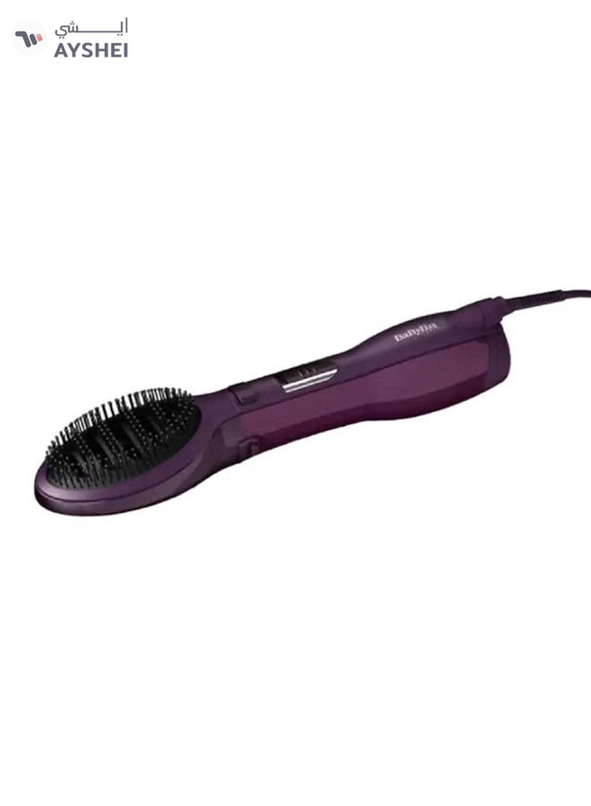 BaByliss Paddle Pro Air Styler | 1000W Powerful Styling Unisex Hairbrush | Dual Speed Temperature Setting Hair Dryer & Volumizer with Cool Air Button | Ionic Tech for Shiny Hair – AS115PSDE Purple/Black-1-1
