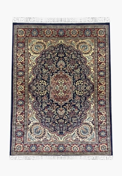 Antique handmade pashmina silk carpet -0