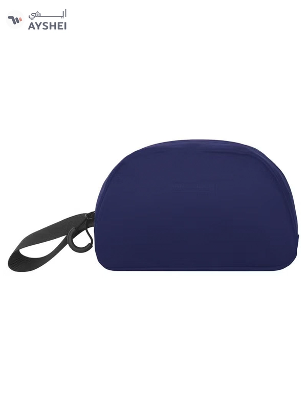 PARAJOHN Solid Wrist Bag With Strap and Zip Closure Blue