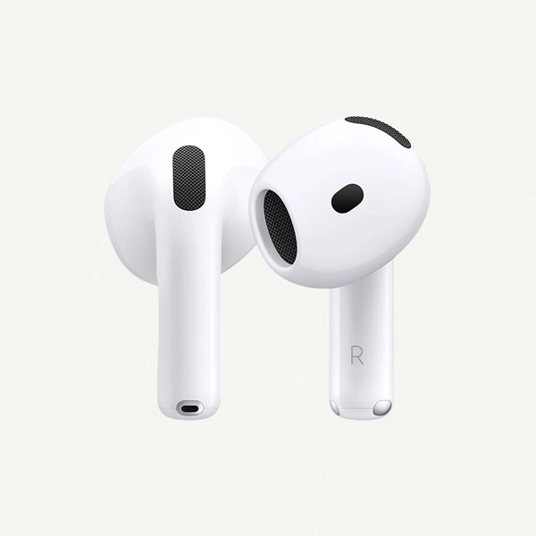Apple AirPods 4 Wireless Earbuds, Bluetooth Headphones, Personalized Spatial Audio, Sweat and Water Resistant