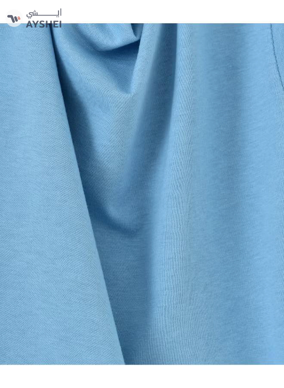  babyqlo Ramadan Kareem Round Neck T-Shirt Sky Blue/Yellow-2-2
