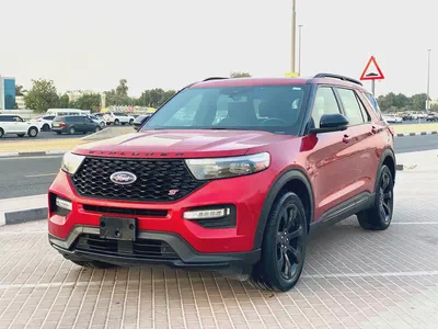 2022 Ford Explorer ST, maroon-1