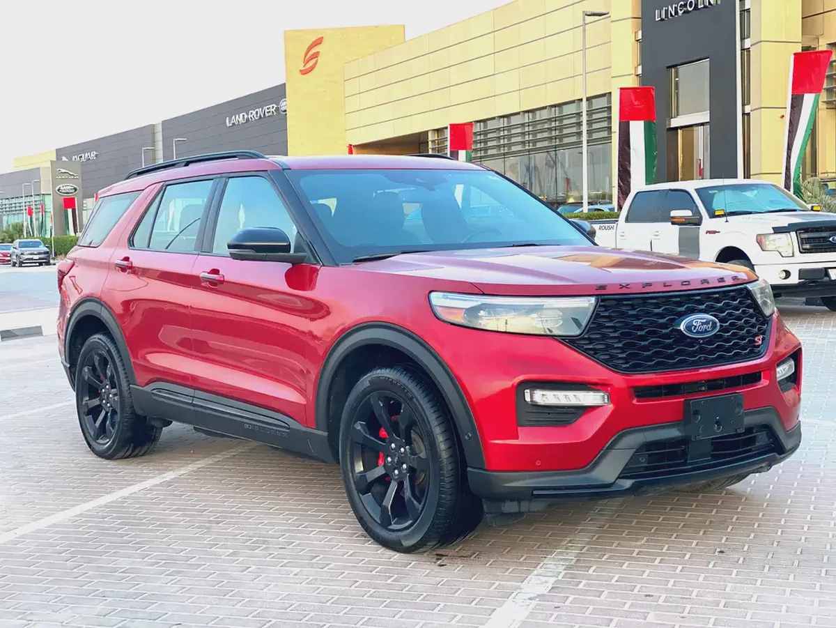 2022 Ford Explorer ST, maroon-3-3