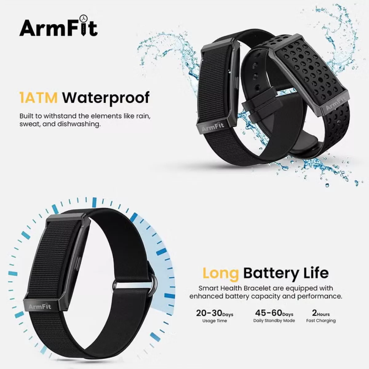 Deep Zeero Membership fee fitness tracker band Health and Fitness Wearable – 24/7 Activity Tracker Sleep Tracking, with app support – 15+ Days Battery Life black-1-1