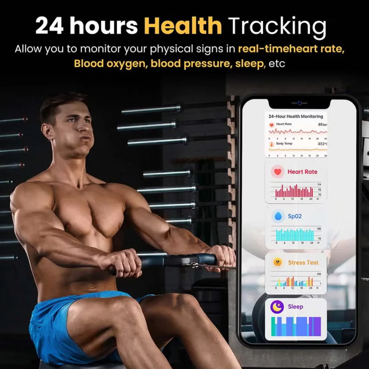Deep Zeero Membership fee fitness tracker band Health and Fitness Wearable – 24/7 Activity Tracker Sleep Tracking, with app support – 15+ Days Battery Life black-3-3