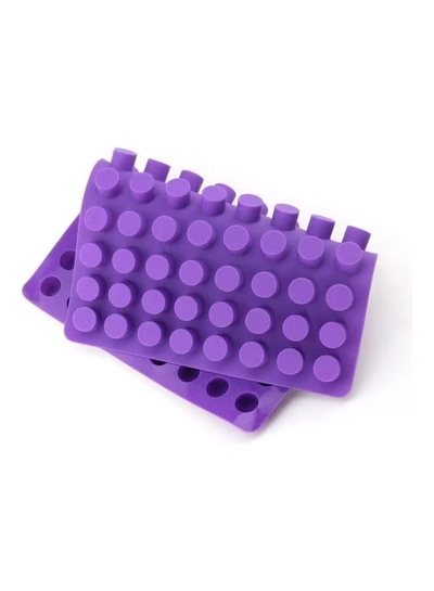 XiuWoo 88-Cavity Silicone Baking Mould Purple 17.76x11.22inch-2