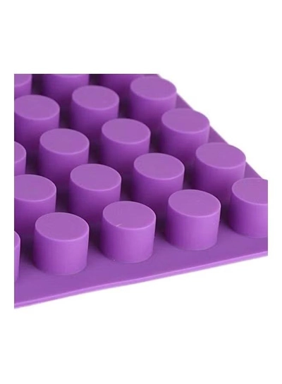 XiuWoo 88-Cavity Silicone Baking Mould Purple 17.76x11.22inch-4