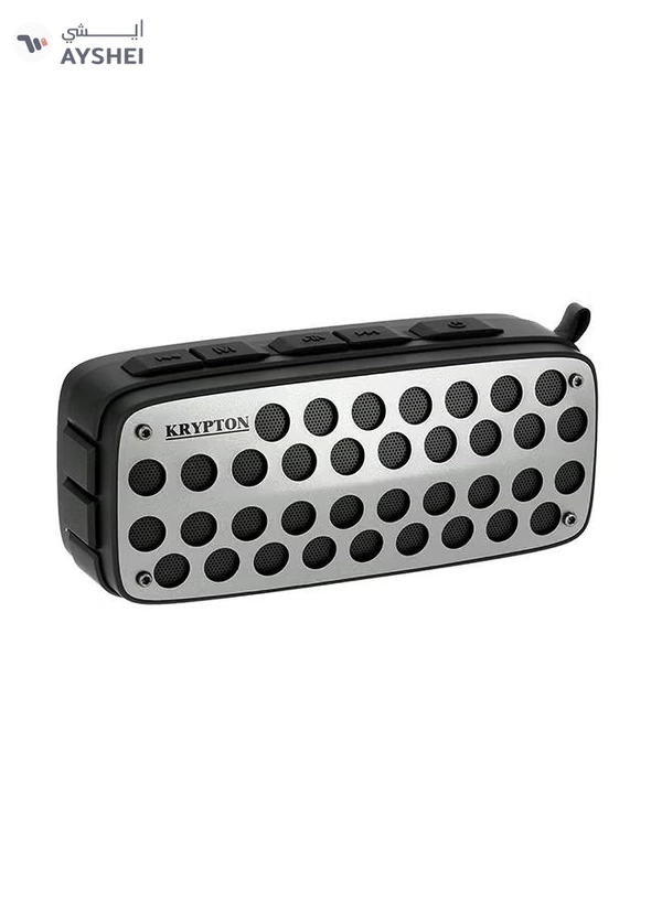 KRYPTON Rechargeable Bluetooth Speaker Silver/Black