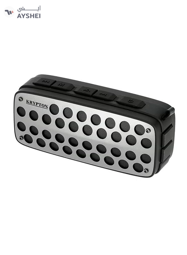 KRYPTON Rechargeable Bluetooth Speaker Silver/Black