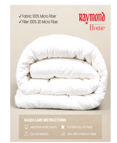 Raymond Home Microfiber Quilt All Season AC Soft Lightweight Blanket Single Bed-4