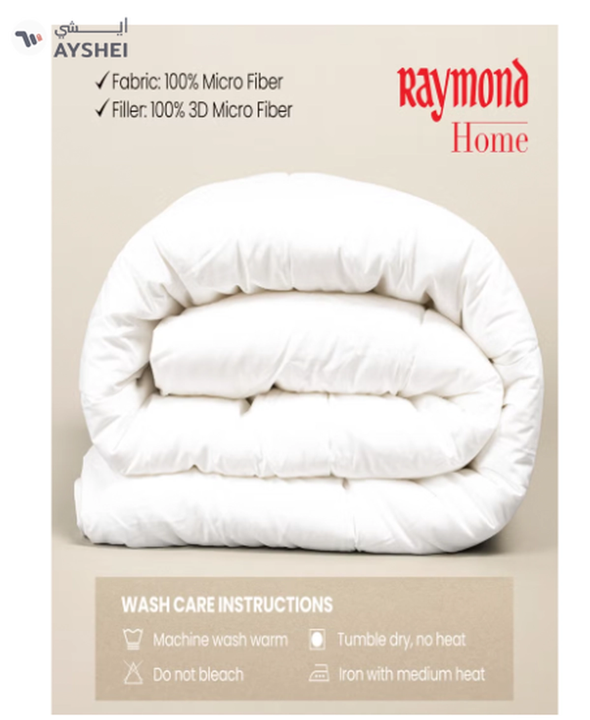 Raymond Home Microfiber Quilt All Season AC Soft Lightweight Blanket Single Bed-4-4