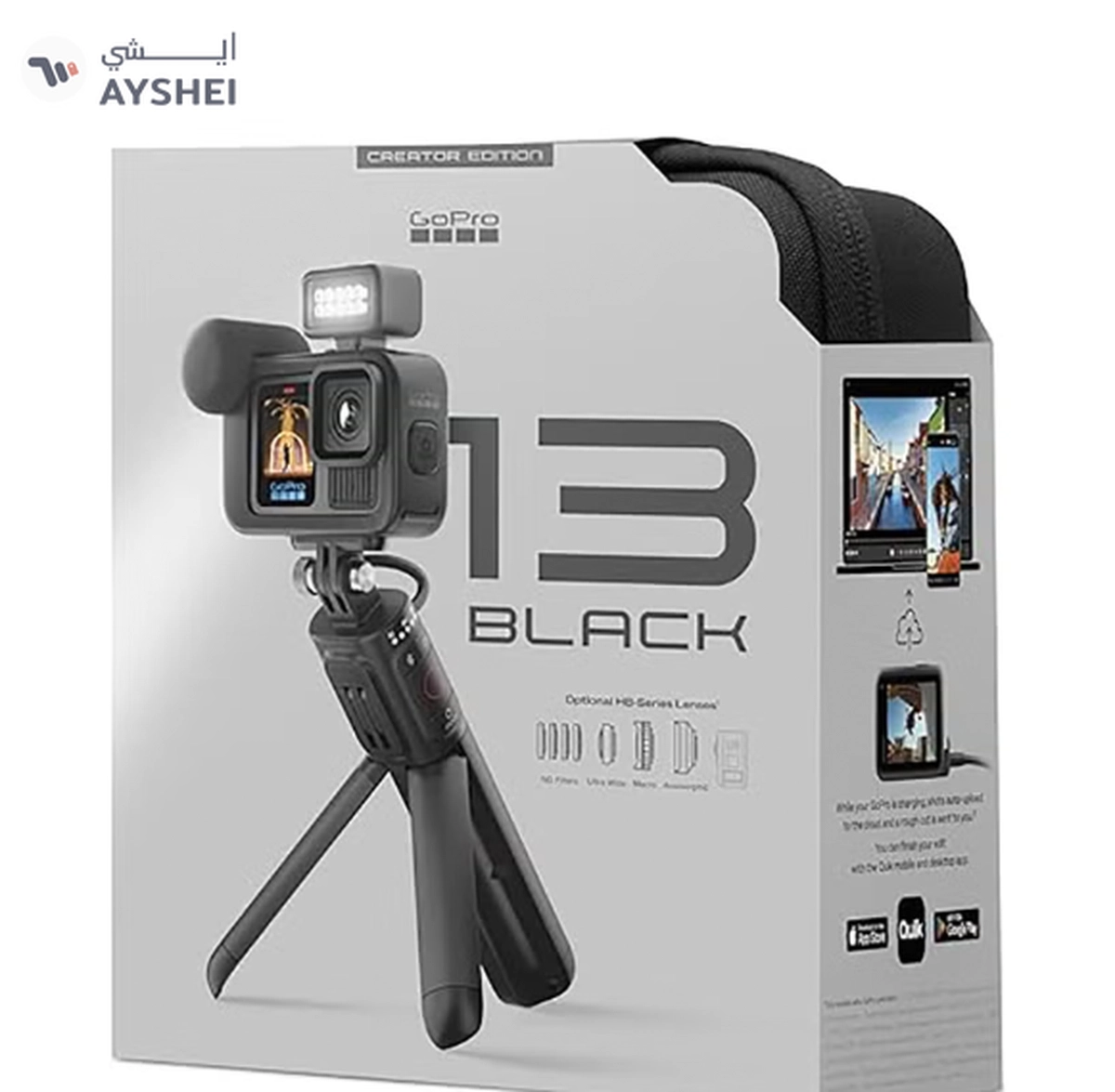 GoPro Hero13 Creator Edition - Includes Volta (Battery Grip, Tripod, Remote), Media Mod-3-3