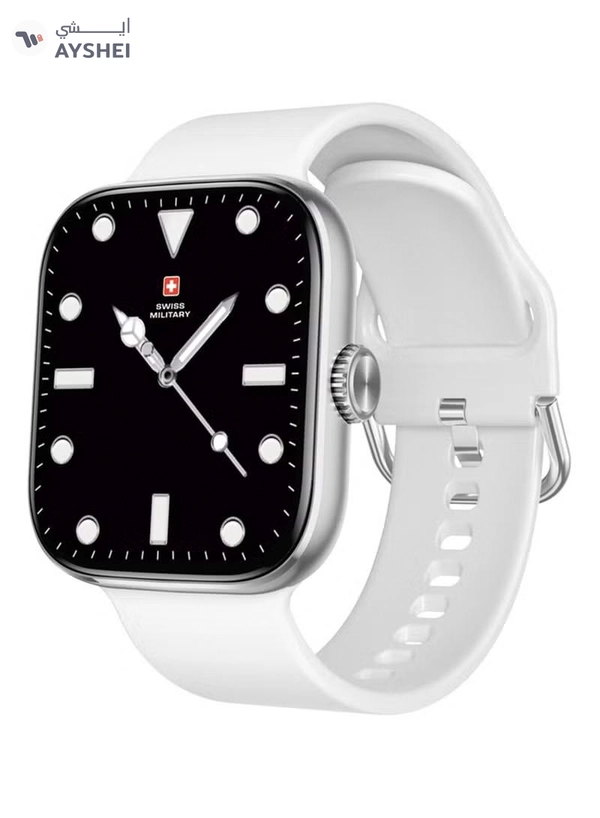 Swiss Military Alps 4 Smartwatch – White | 1.75" AMOLED | IP67 | Bluetooth Calling
