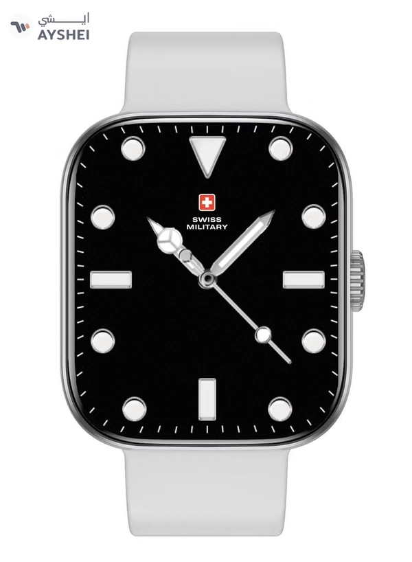 Swiss Military Alps 4 Smartwatch – White | 1.75" AMOLED | IP67 | Bluetooth Calling