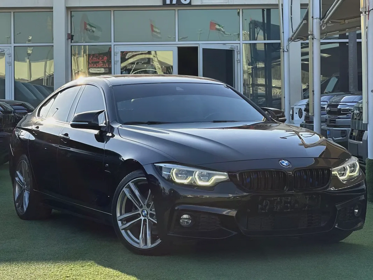BMW 430i Gran Coupe M Sport | 2.0L Turbo | 2018 | GCC | 116,000 km | Black / Brown | AED 64,000-0-0