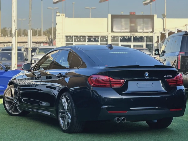 BMW 430i Gran Coupe M Sport | 2.0L Turbo | 2018 | GCC | 116,000 km | Black / Brown | AED 64,000