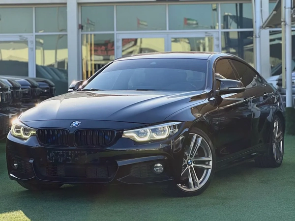 BMW 430i Gran Coupe M Sport | 2.0L Turbo | 2018 | GCC | 116,000 km | Black / Brown | AED 64,000