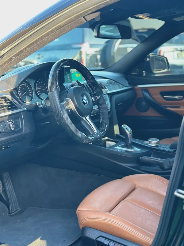BMW 430i Gran Coupe M Sport | 2.0L Turbo | 2018 | GCC | 116,000 km | Black / Brown | AED 64,000