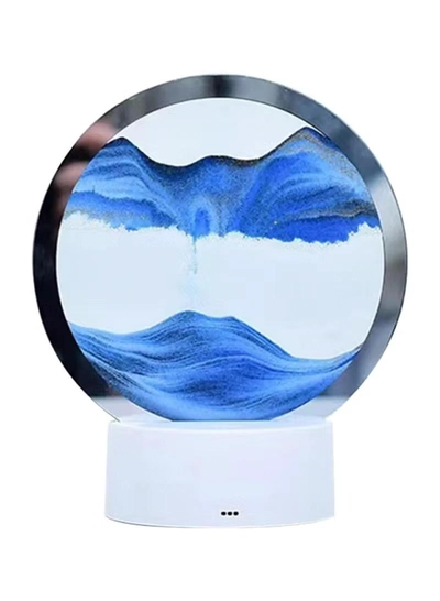 DubaiGallery Creative Quicksand Night Light with 7 Colors USB Sandscape Table Lamp Moving Sand Art Night Light 3D Natural Landscape Bedside Lamp Dimmable Moving Hourglass Night Lamp Office Home Decor Gifts-0
