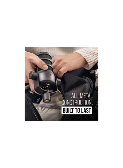 RODE Versatile Dynamic Broadcast Microphone With And Content Creation PODMICUSB BLACK-2