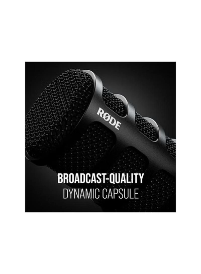 RODE Versatile Dynamic Broadcast Microphone With And Content Creation PODMICUSB BLACK-4