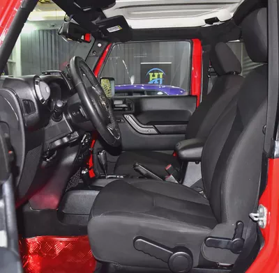 EXCELLENT DEAL for our Jeep Wrangler Sport ( 2017 Model ) in Red Color GCC Specs-9