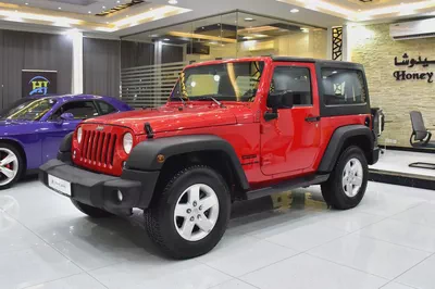 EXCELLENT DEAL for our Jeep Wrangler Sport ( 2017 Model ) in Red Color GCC Specs-1