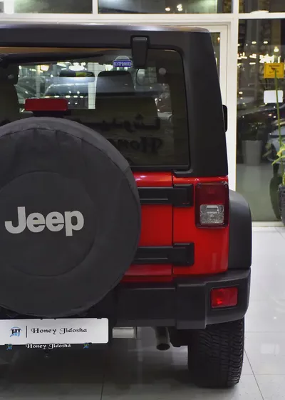EXCELLENT DEAL for our Jeep Wrangler Sport ( 2017 Model ) in Red Color GCC Specs-8