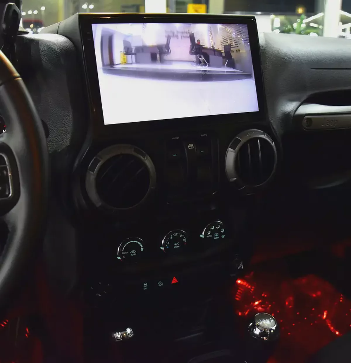 EXCELLENT DEAL for our Jeep Wrangler Sport ( 2017 Model ) in Red Color GCC Specs-15-15