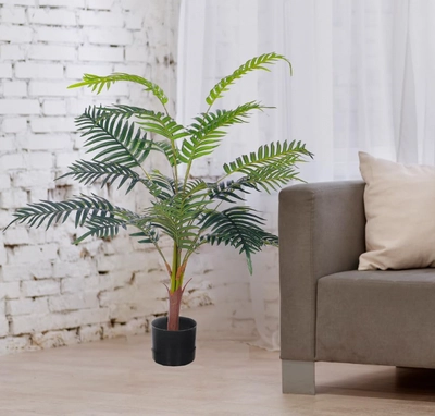 Yatai Decor Artificial Palm Tree - Artificial Palm Plants With Plastic Pot – Plants For Home-1