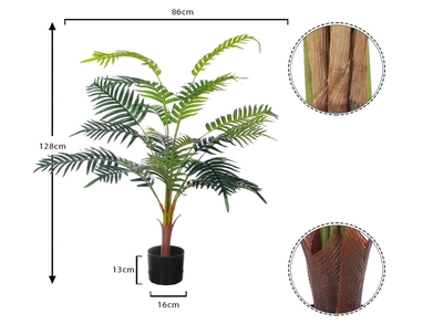 Yatai Decor Artificial Palm Tree - Artificial Palm Plants With Plastic Pot – Plants For Home-2
