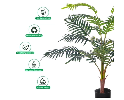 Yatai Decor Artificial Palm Tree - Artificial Palm Plants With Plastic Pot – Plants For Home-4