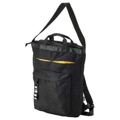 IKEA VÄRLDENS Travel Tote Bag, Black, 28x12x44 cm, 16L-0