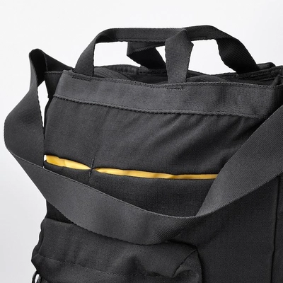 IKEA VÄRLDENS Travel Tote Bag, Black, 28x12x44 cm, 16L-1