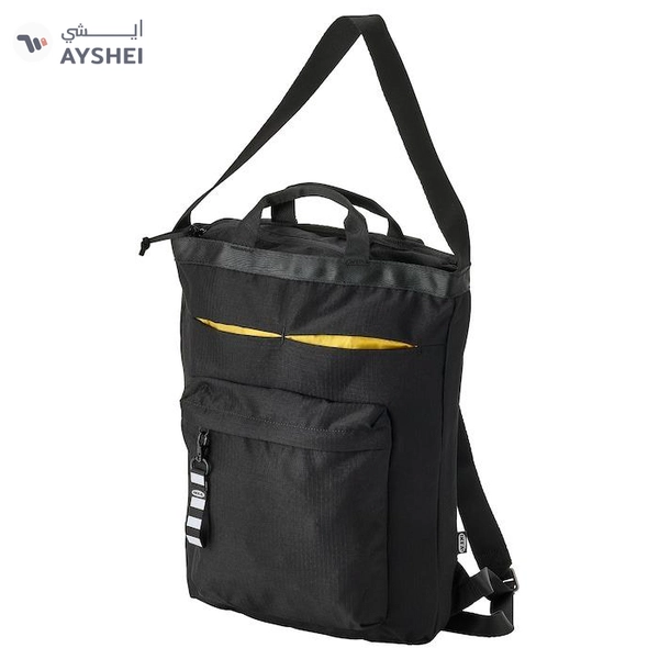 IKEA VÄRLDENS Travel Tote Bag, Black, 28x12x44 cm, 16L