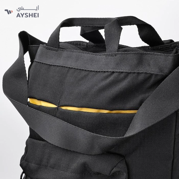 IKEA VÄRLDENS Travel Tote Bag, Black, 28x12x44 cm, 16L